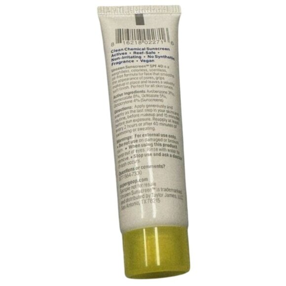 Supergoop Unseen Sunscreen Broad Spectrum SPF 40 0.34oz/10mL EXP 10/26 - Picture 2 of 2